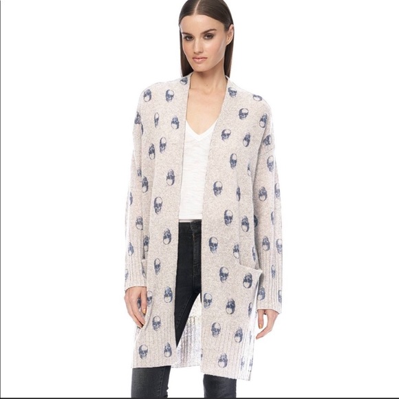 skull cashmere cardigan